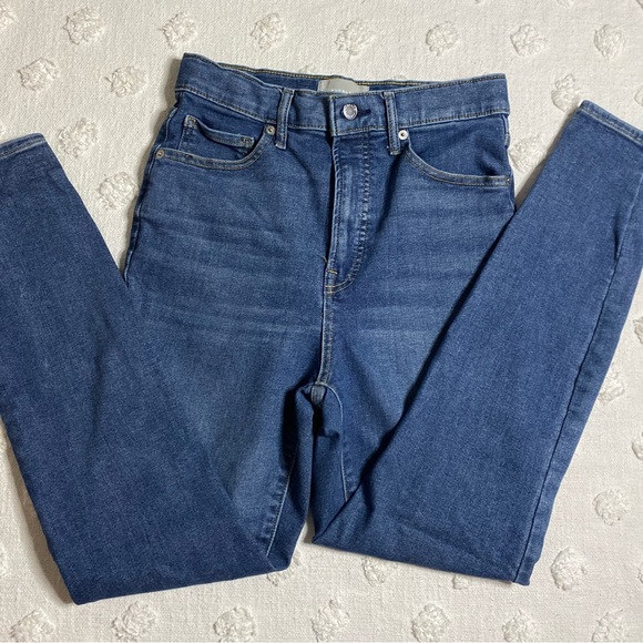 Everlane The Way High Skinny Jean Blue Stretch Minimalist Basic Staple Pants - Picture 4 of 14